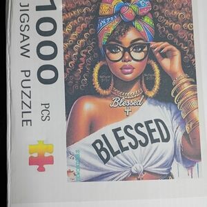 Colorful Women With Headwrap And Blessed Shirt Puzzle